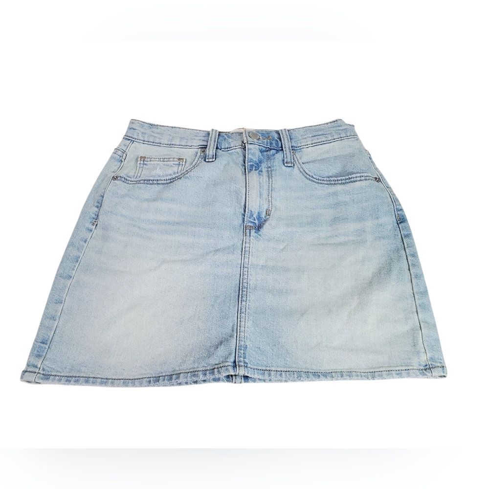 Universal Thread Denim Skirt Mini Light Wash 4 Academia Colligent Y2K Style